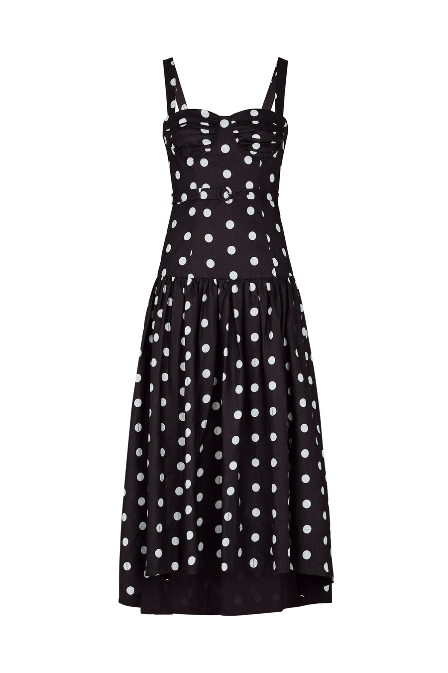 Drenica Dress - Black Ivory Polka Dot