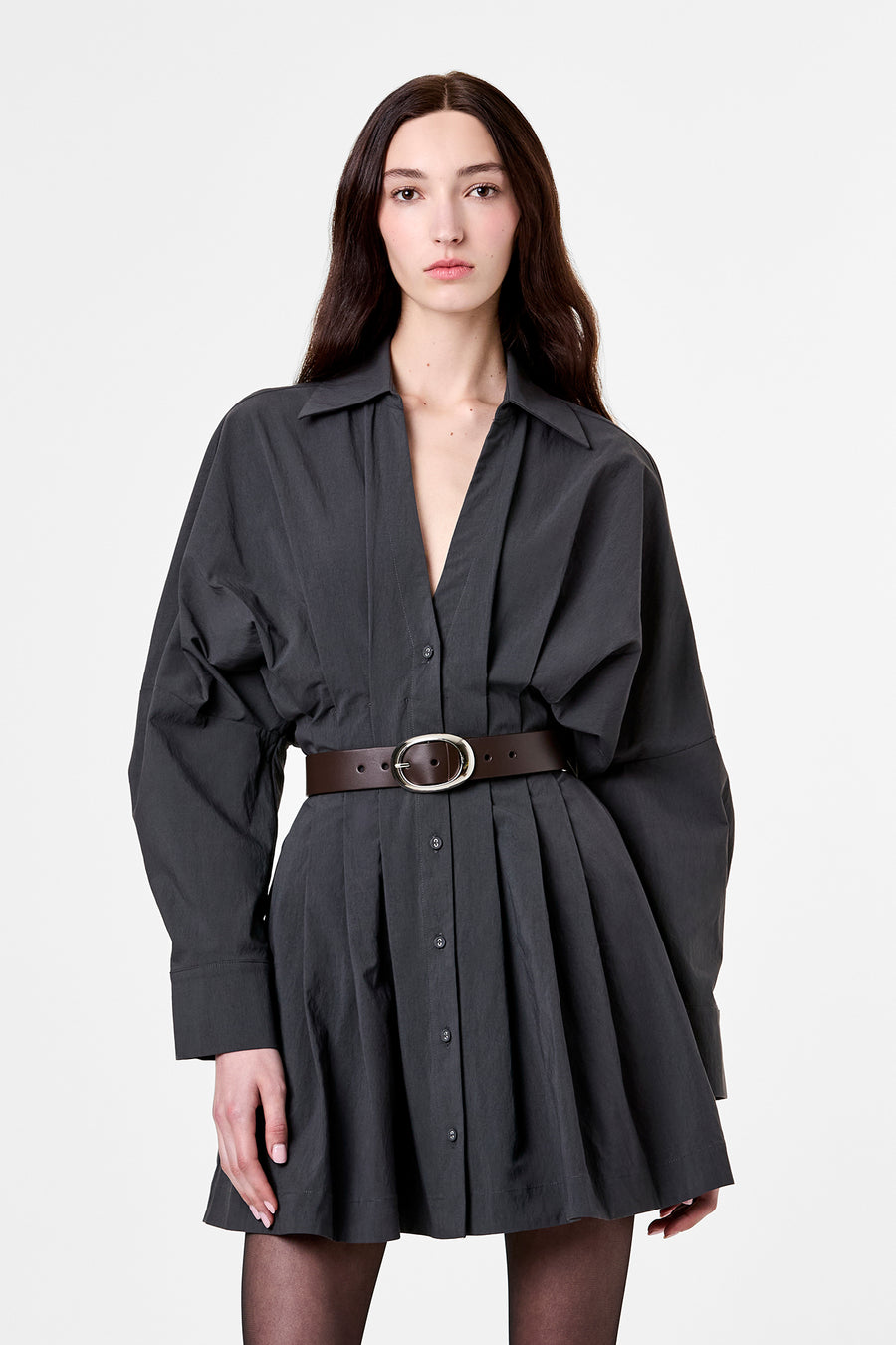 FABIENNE DRESS - CHARCOAL