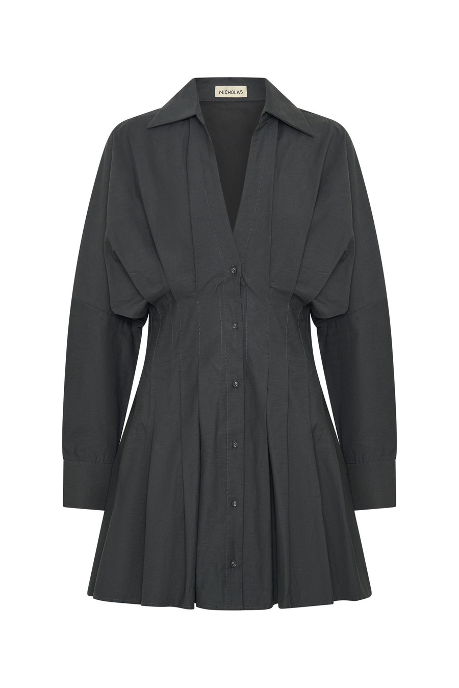 FABIENNE DRESS - CHARCOAL