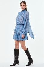 CECILE DRESS - WISTERIA FLORAL BLUE SMOKE