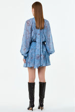 CECILE DRESS - WISTERIA FLORAL BLUE SMOKE