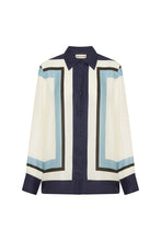 Iris Shirt - Athens Scarf Sky