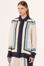 Iris Shirt - Athens Scarf Sky