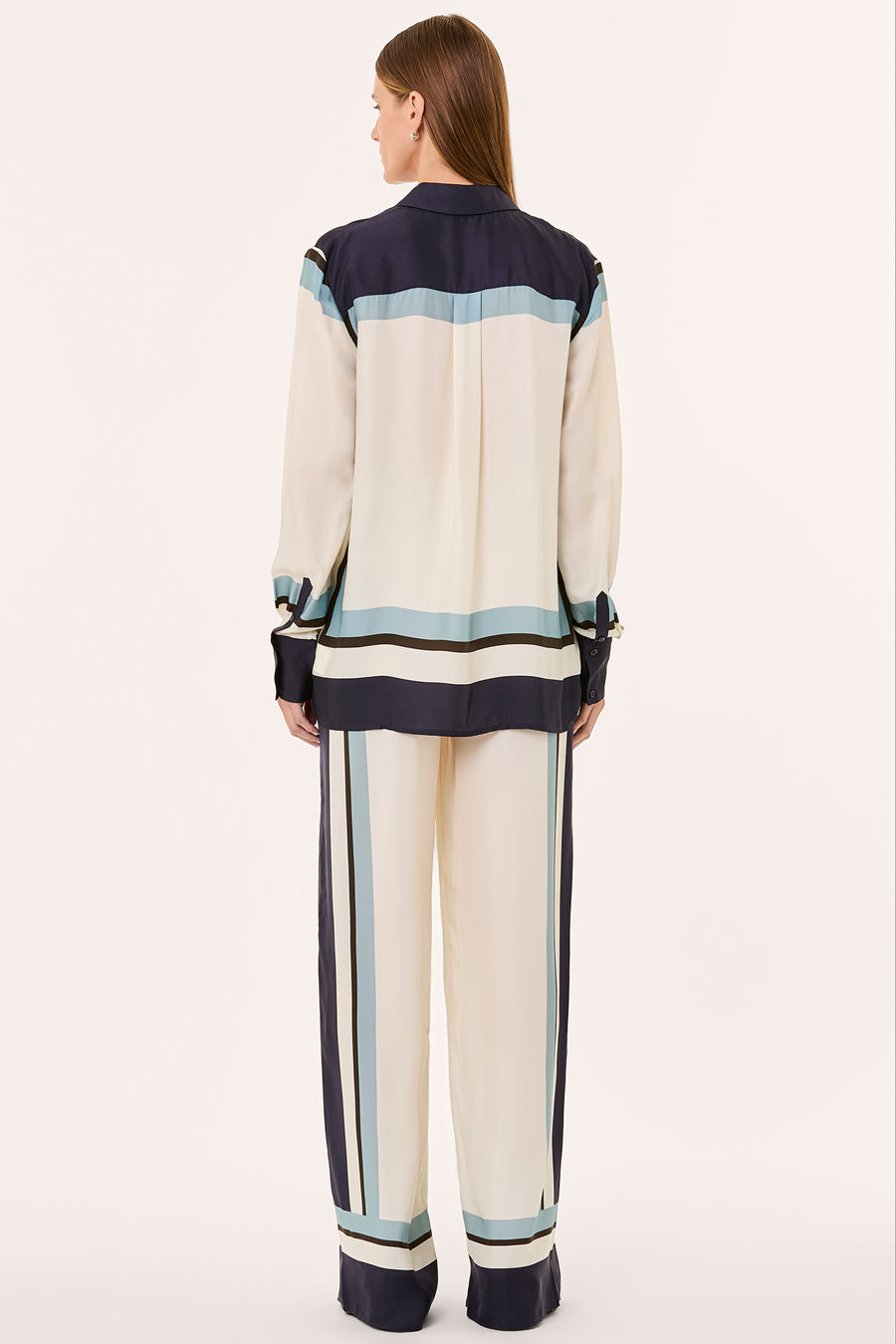 Iris Shirt - Athens Scarf Sky