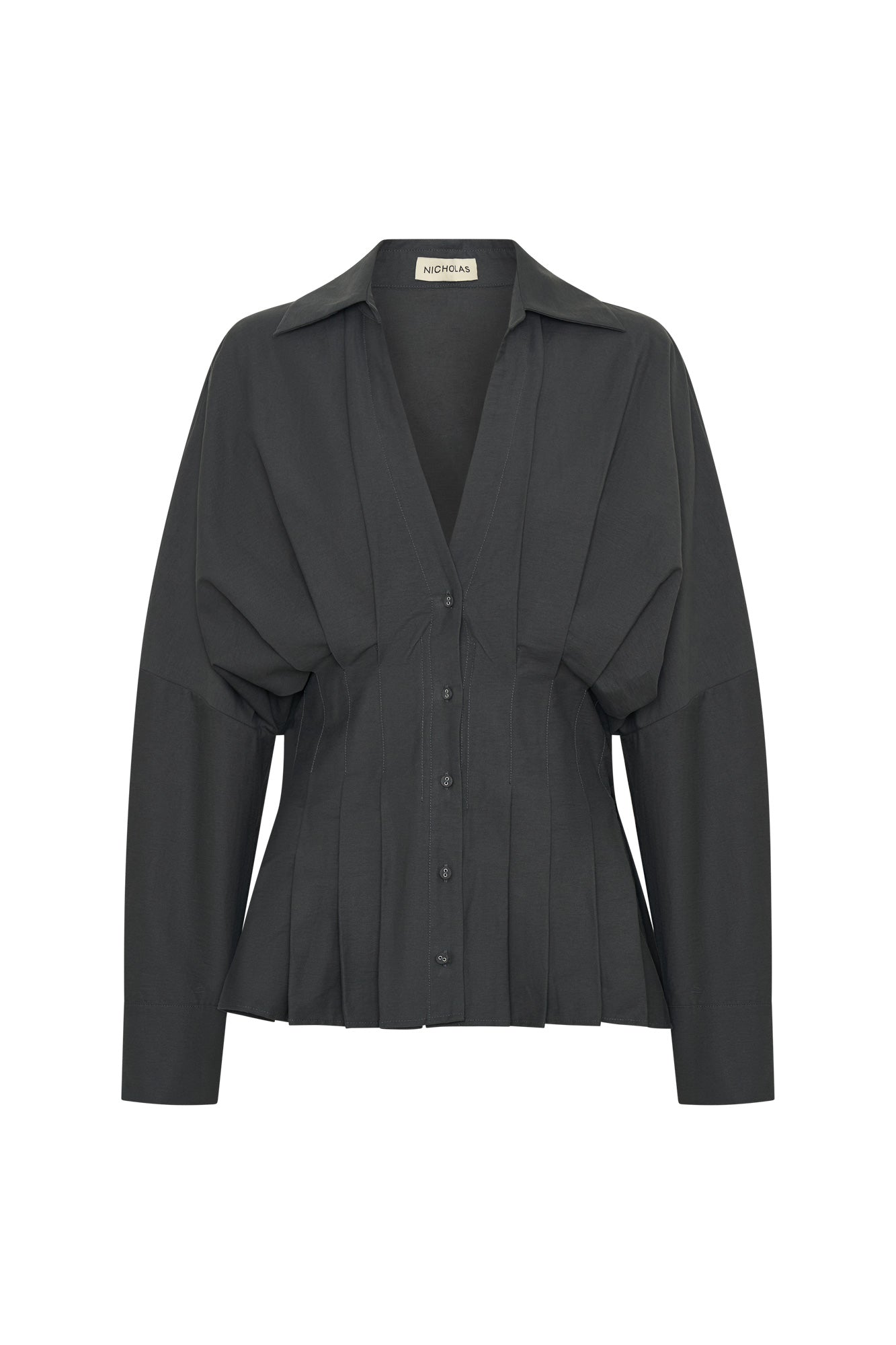Reggie Label REGGIE SHIRT - CHARCOAL – NICHOLAS