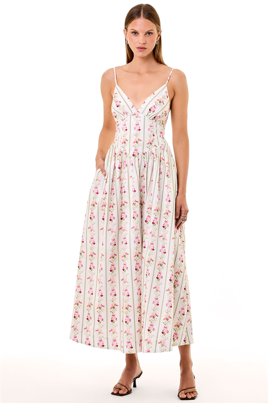 Becker Dress - Paloma Floral Stripe