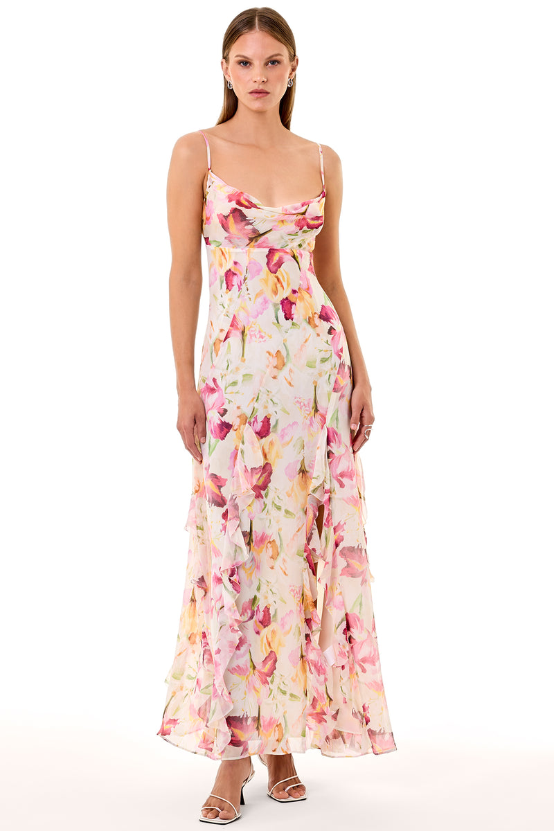 Kamila Dress - Luna Ivory Wildflower