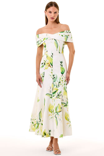 Ariana Dress - Anisa Ivory Lemon