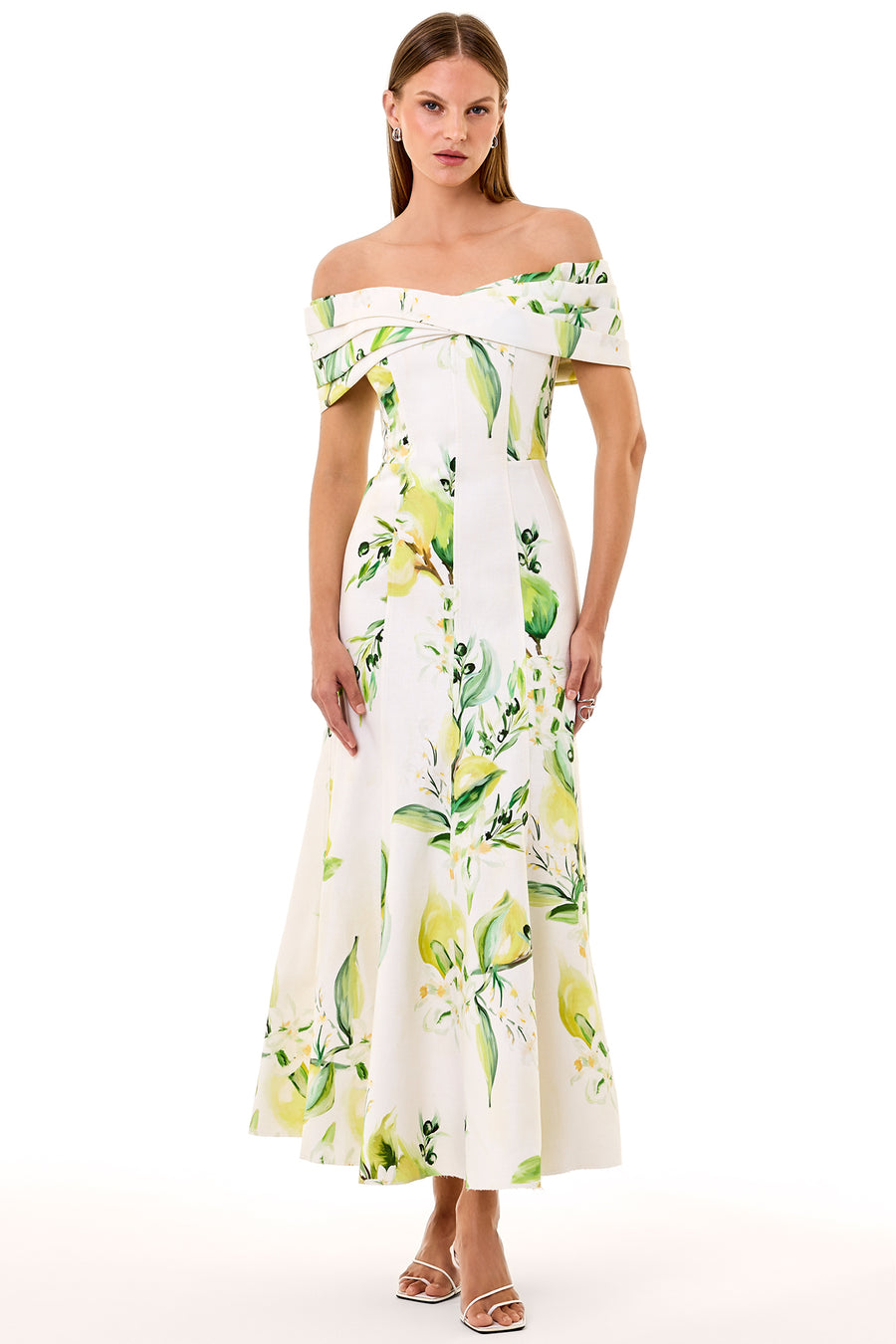 Ariana Dress - Anisa Ivory Lemon