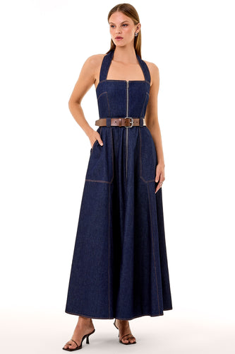 Anastasia Dress - Indigo