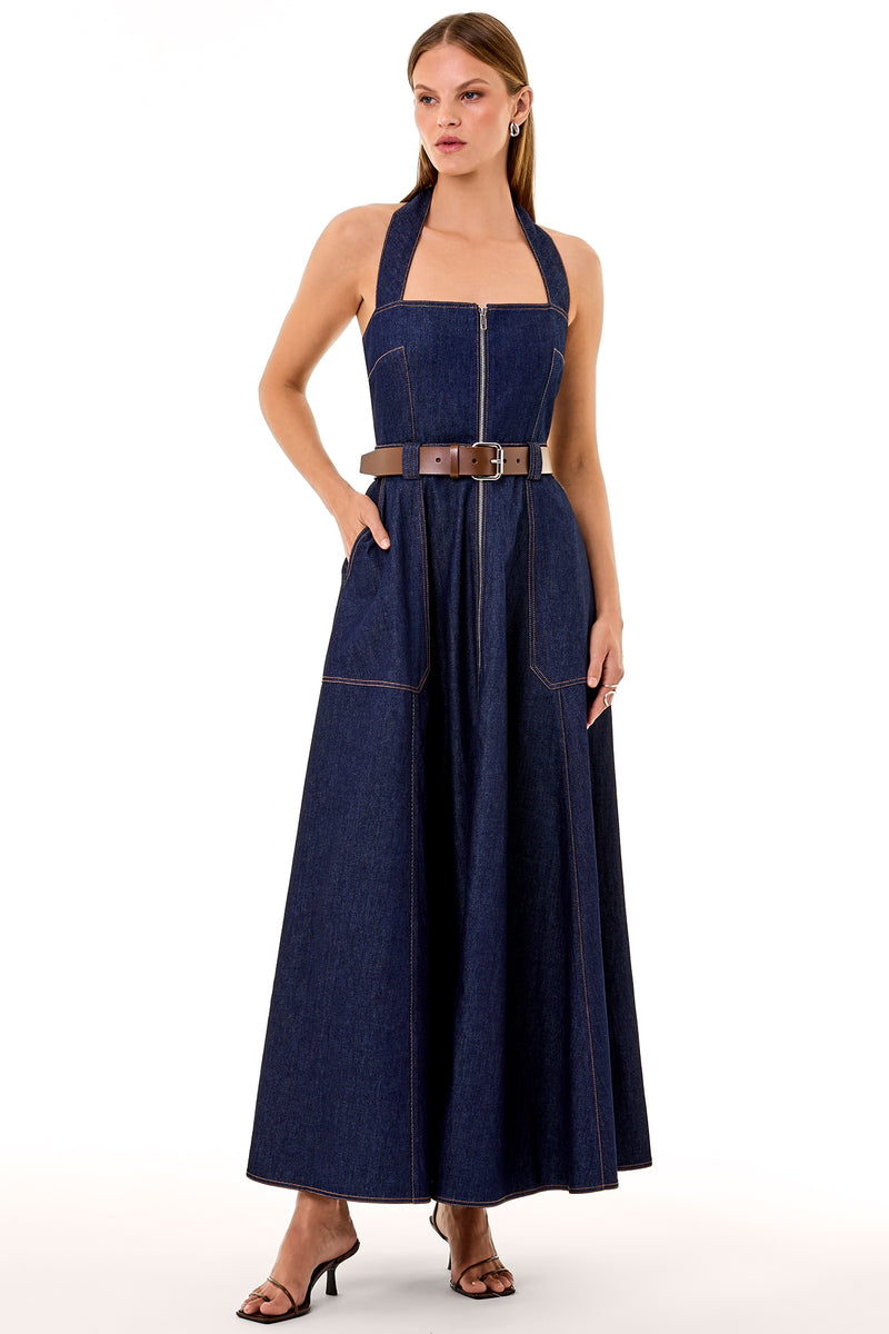 Anastasia Dress - Indigo