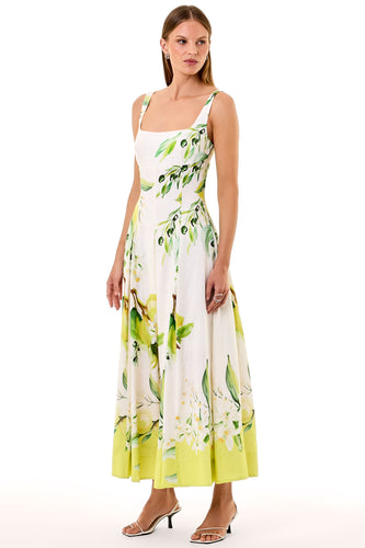 Alexandra Dress - Anisa Ivory Lemon