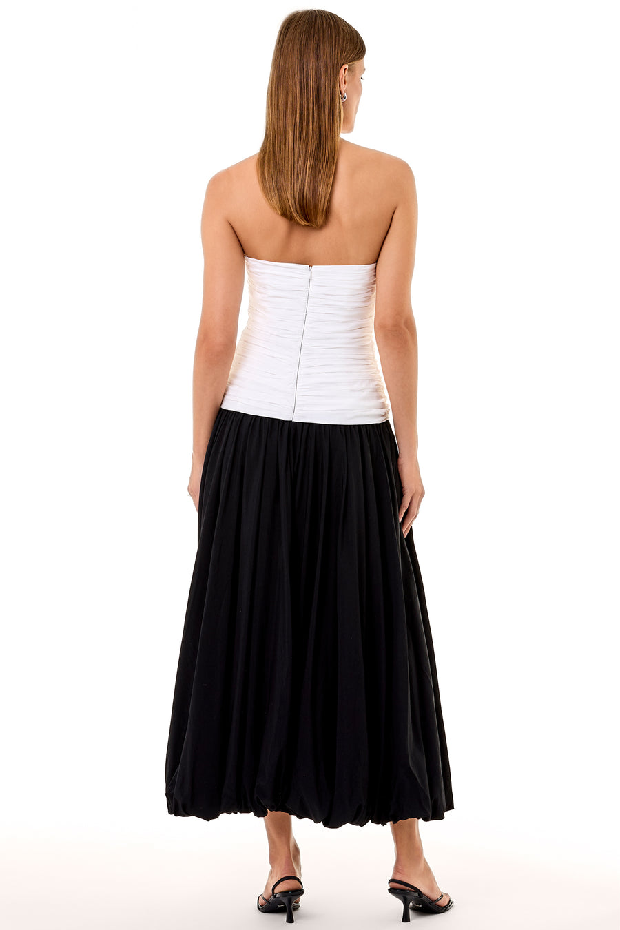 Despina Dress - Ivory/Black