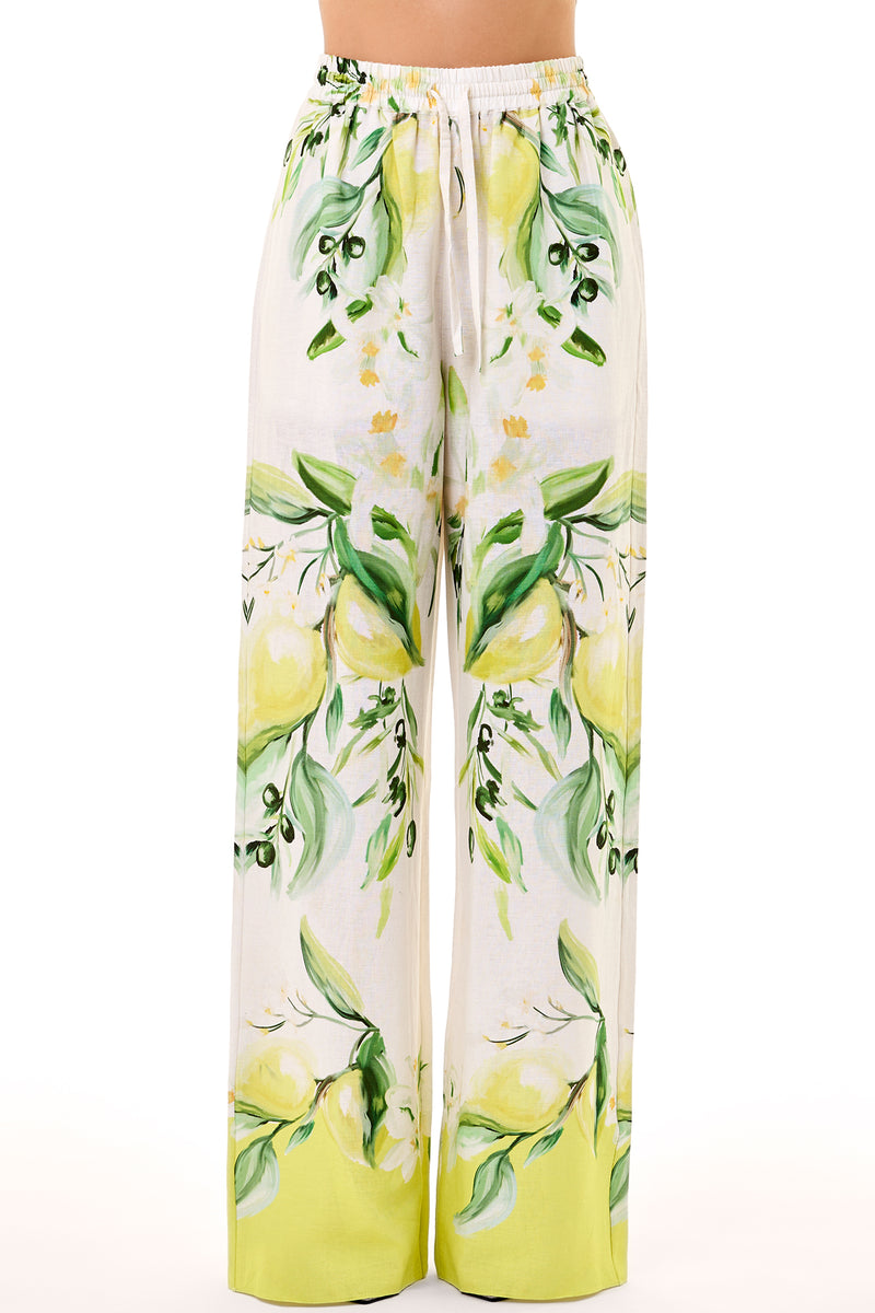 Sandra Pant - Anisa Ivory Lemon