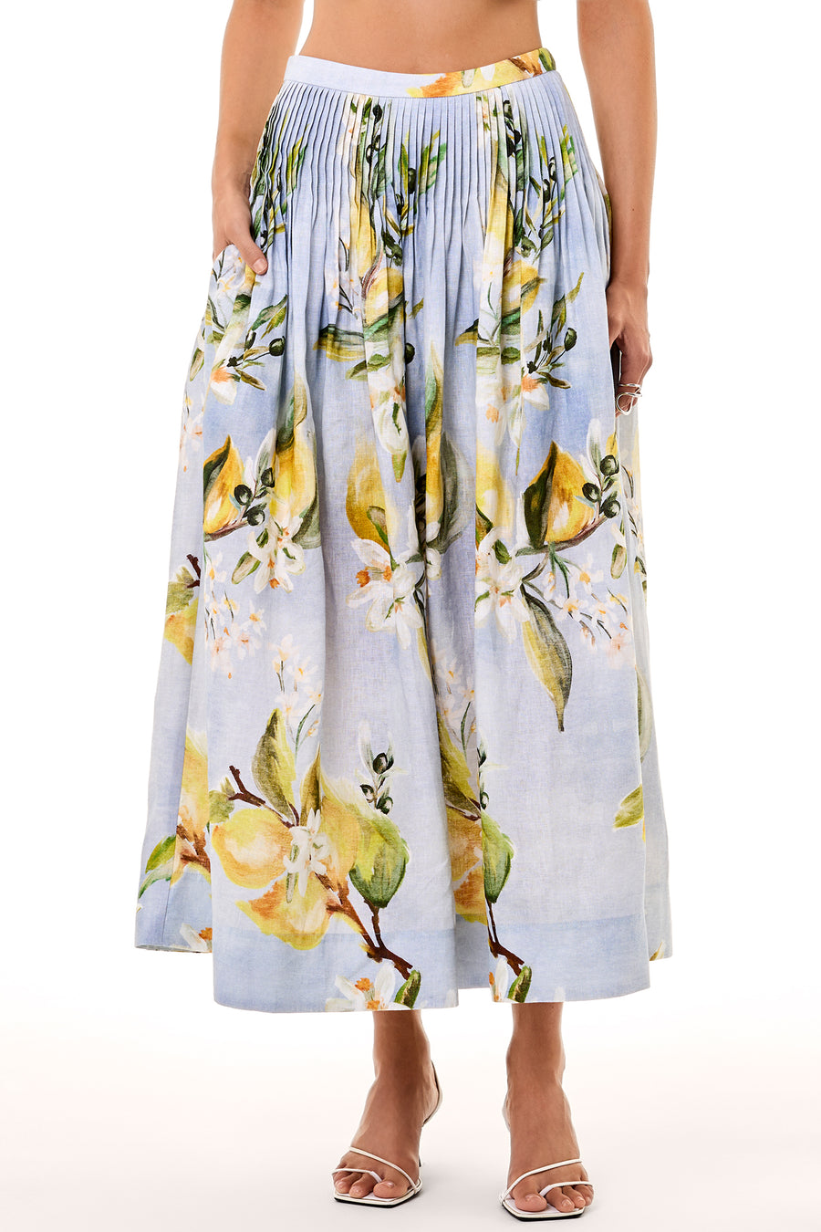 Amabelle Skirt - Anisa Sky Lemon