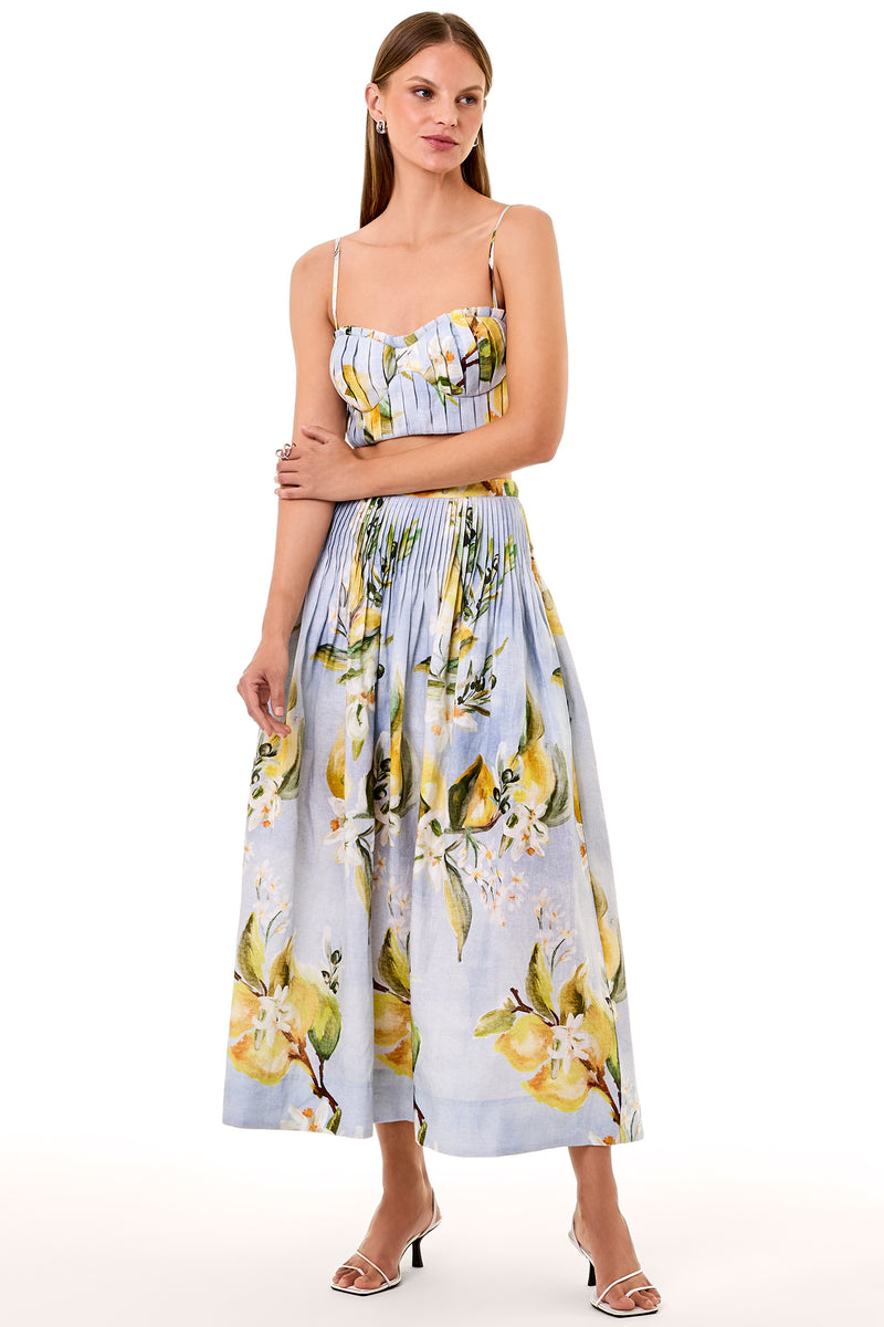 Amabelle Skirt - Anisa Sky Lemon
