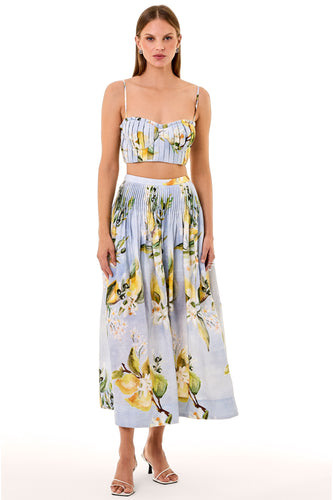 Crina Top - Anisa Sky Lemon