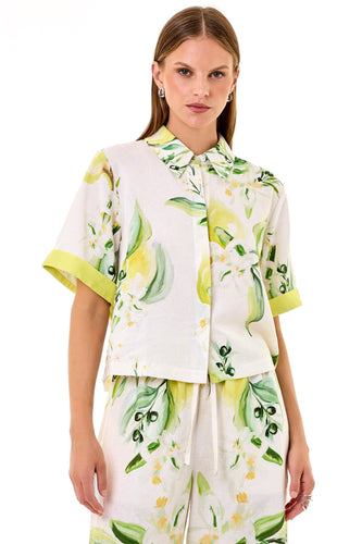 Alessandra Shirt - Anisa Ivory Lemon