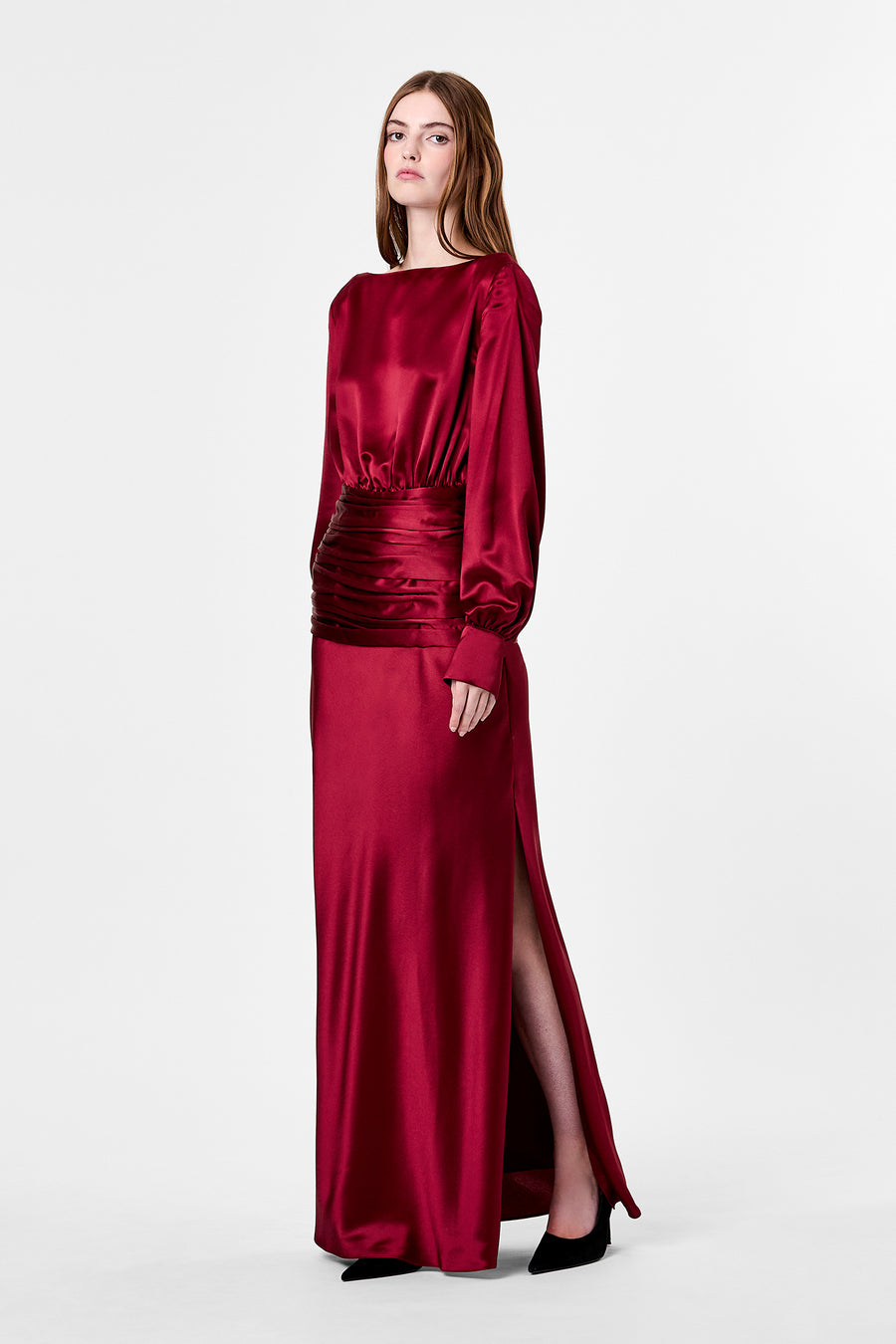 SAMINA DRESS - PLUM