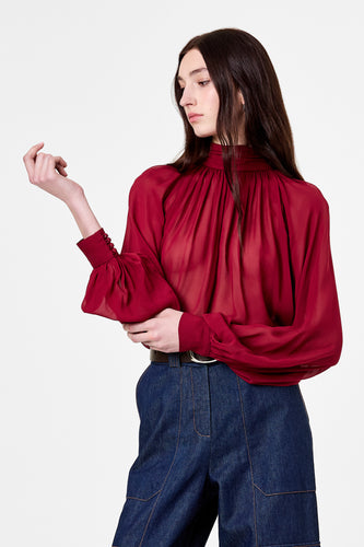 SOLENE TOP - PLUM