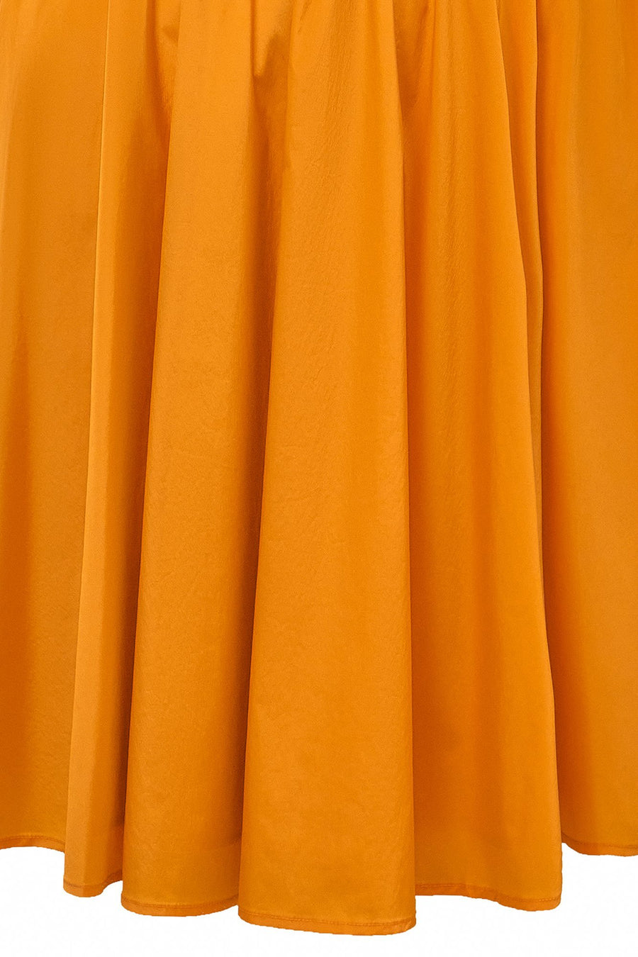 Ruffle Bustier Dress - Orange
