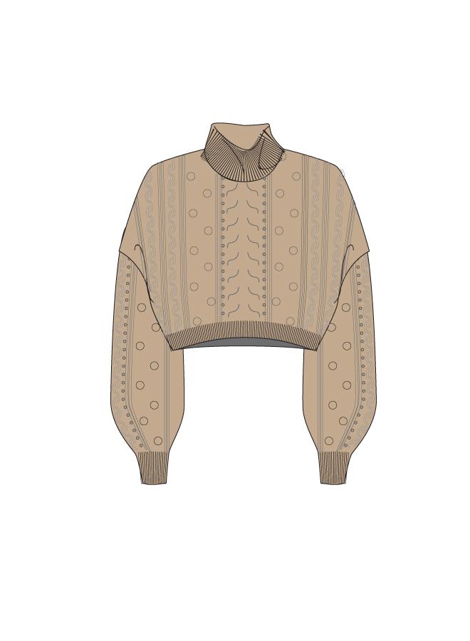 Crop Cozy Sweater - Oatmeal